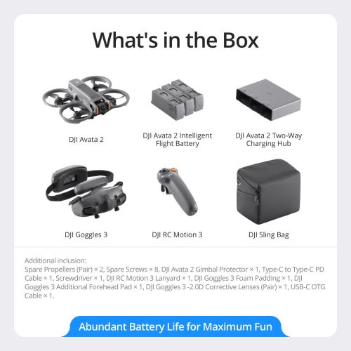 DJI Avata 2 Fly More- (3 Batteries) - Grey - Image 2