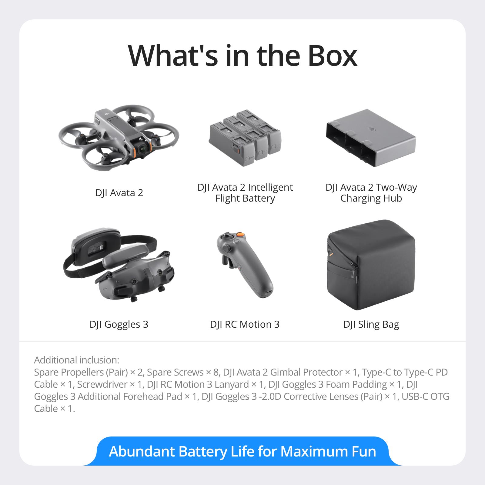 DJI Avata 2 Fly More- (3 Batteries) - Grey - Image 2