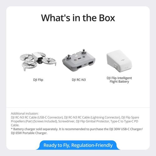 DJI Flip Drone with RC-N3 Controller - Grey - Image 2