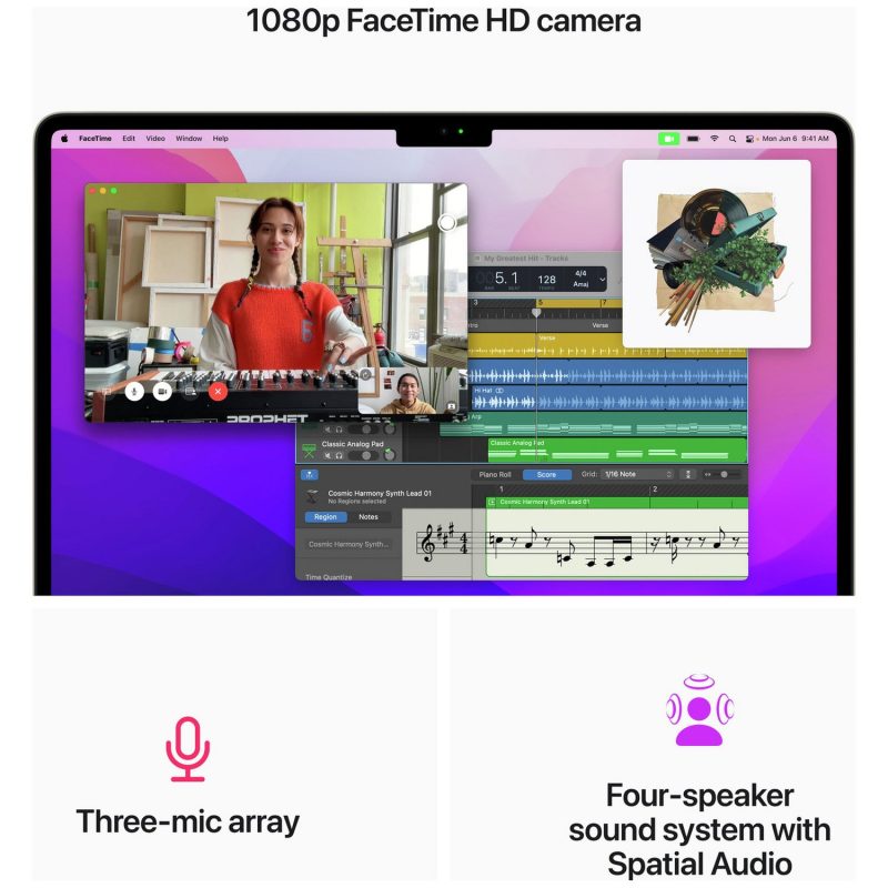 Apple MacBook Air 2022 13.6in M2 8GB 512GB - Starlight — Apple M2 Chip, 8 GB RAM