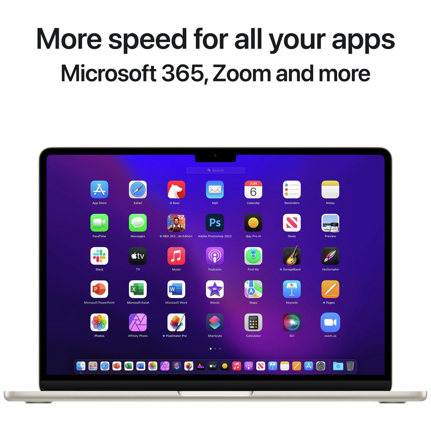 Apple MacBook Air 2022 13.6in M2 8GB 512GB - Starlight — Apple M2 Chip, 8 GB RAM - Image 10