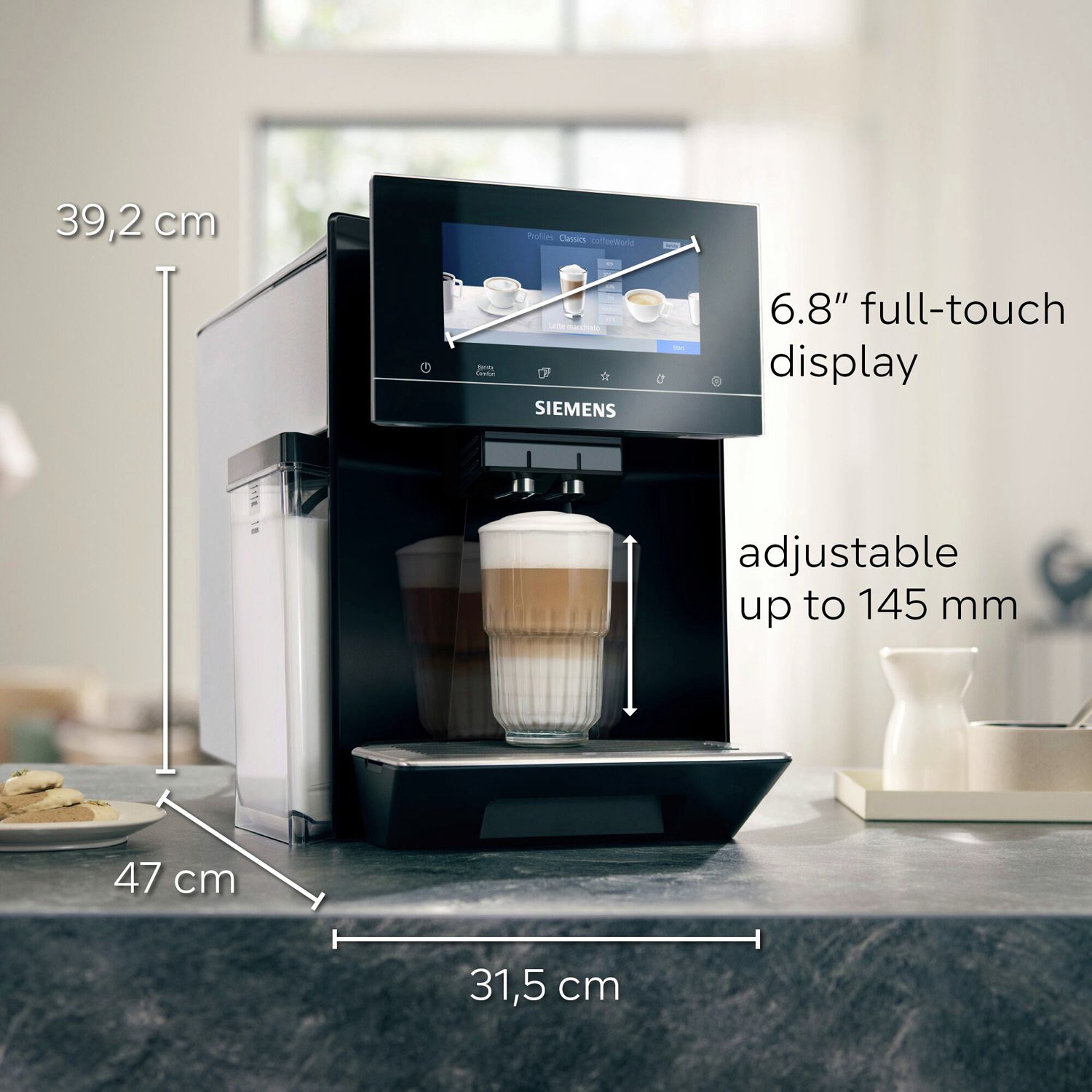 Siemens TQ903GB9 EQ900 Bean to Cup Coffee Machine - Image 7