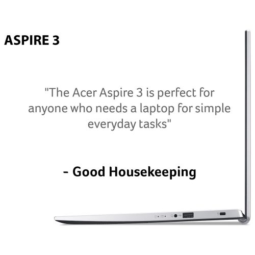 Acer Aspire 3 17.3in i3 8GB 1TB - Silver — 17.3" IPS, Intel i3 1115G4 processor., 8 GB RAM, 1TB - Image 6