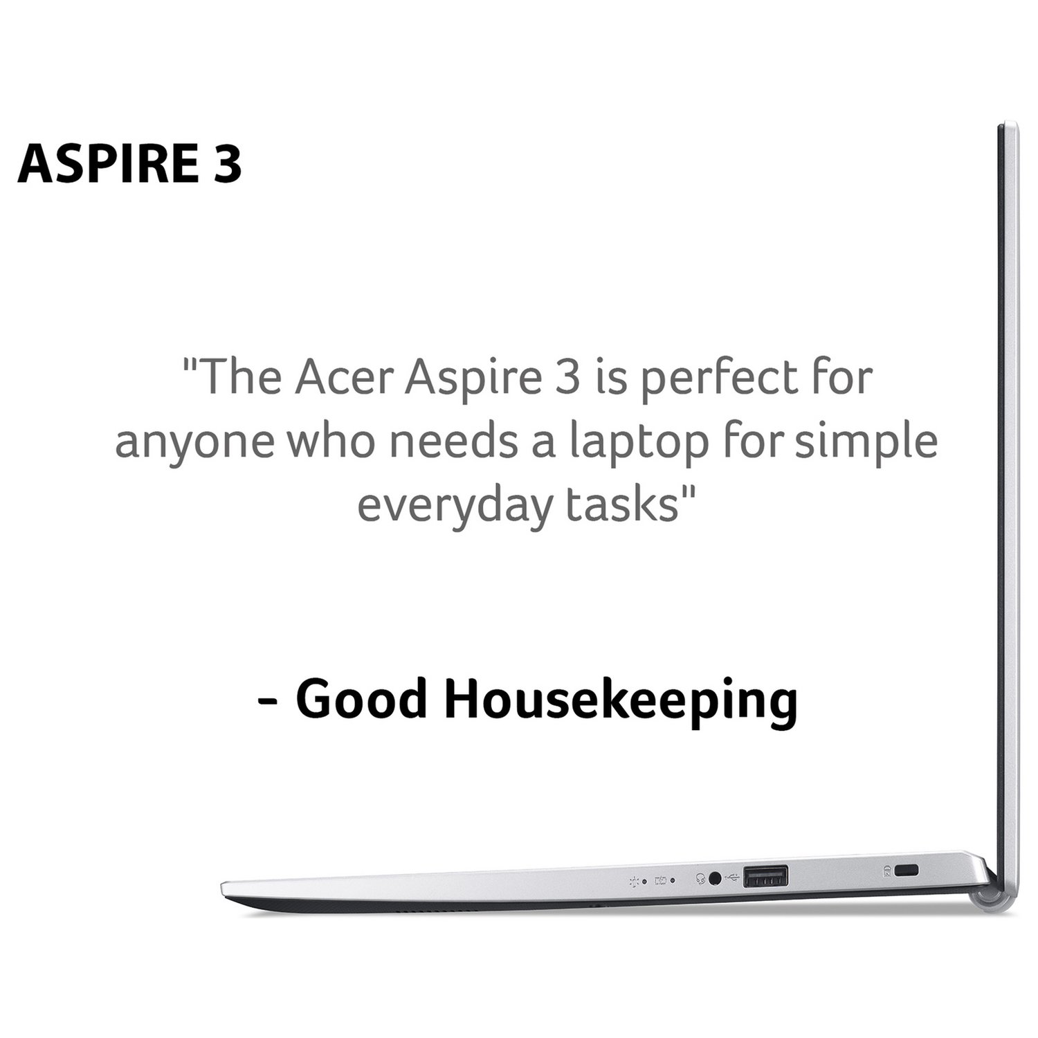 Acer Aspire 3 17.3in i3 8GB 1TB - Silver — 17.3" IPS, Intel i3 1115G4 processor., 8 GB RAM, 1TB - Image 6