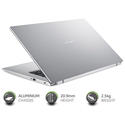 Acer Aspire 3 17.3in i3 8GB 1TB - Silver — 17.3" IPS, Intel i3 1115G4 processor., 8 GB RAM, 1TB - Image 7