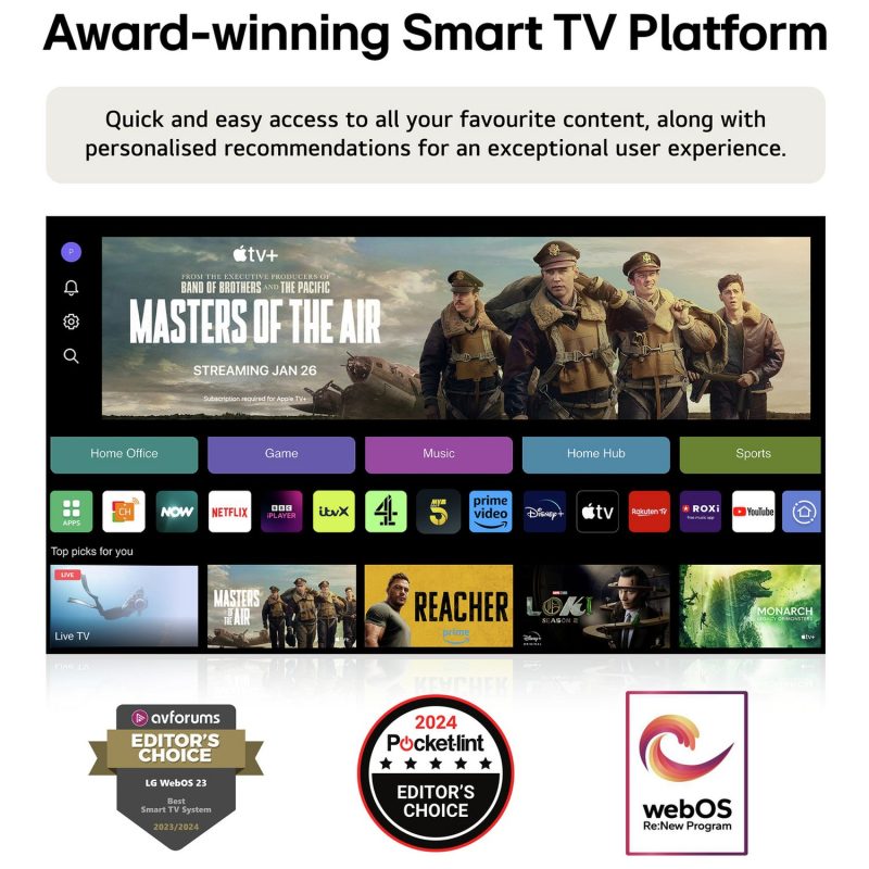 LG 48 Inch OLED48C36LA Smart 4K UHD HDR OLED Freeview TV