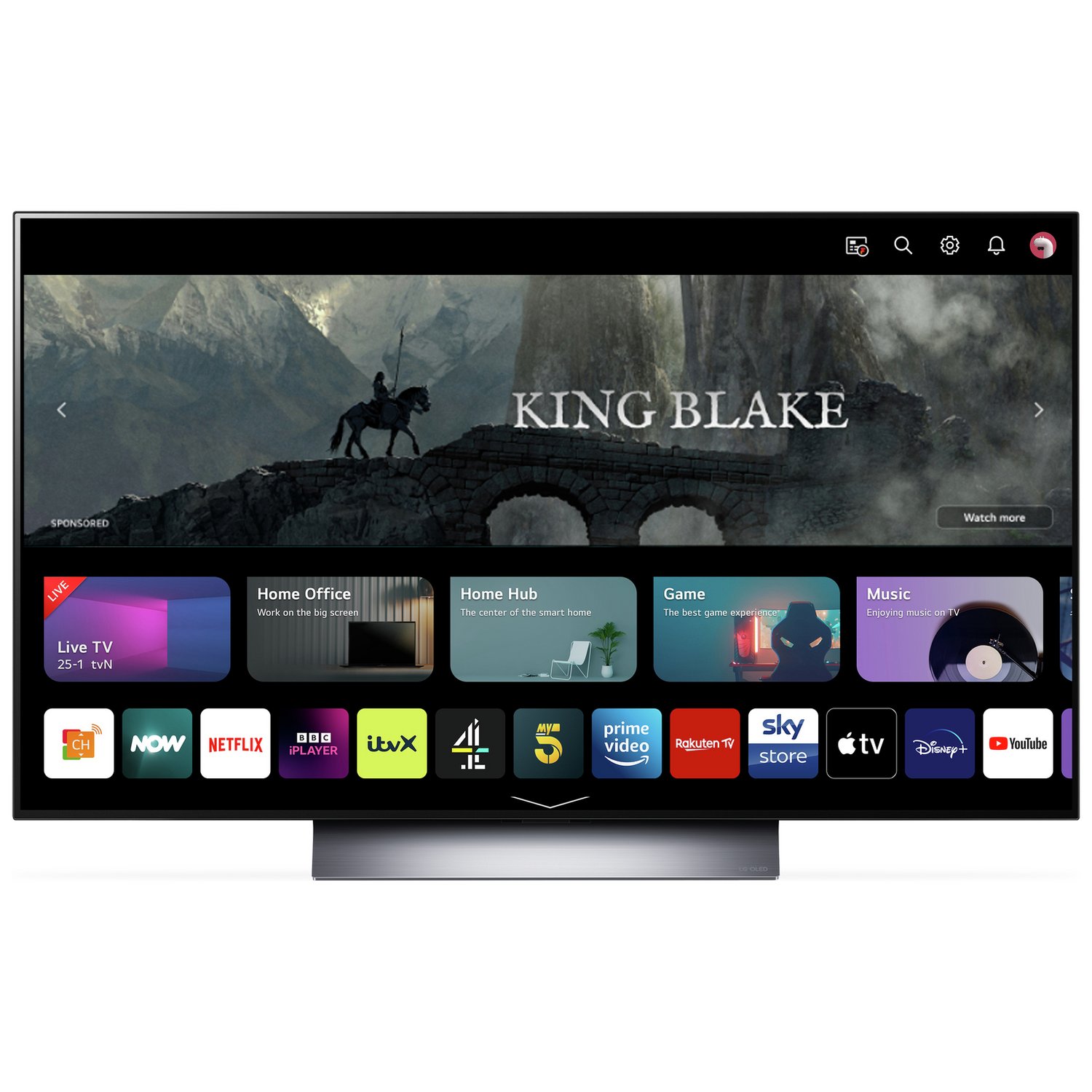 LG 48 Inch OLED48C36LA Smart 4K UHD HDR OLED Freeview TV - Image 6