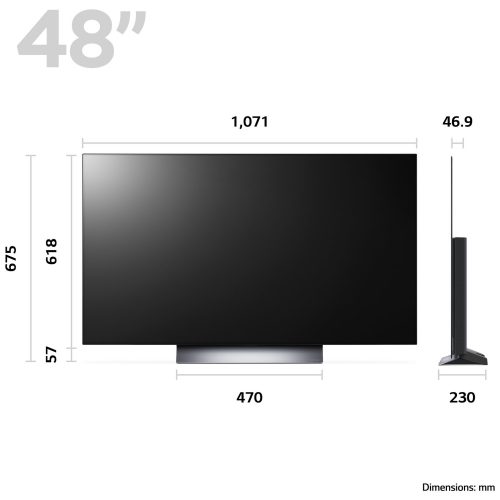 LG 48 Inch OLED48C36LA Smart 4K UHD HDR OLED Freeview TV - Image 5
