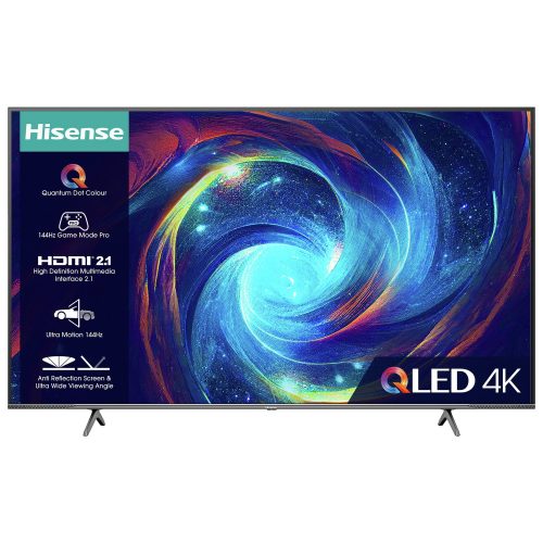 Hisense 65Inch 65E7KQTUK PRO Smart 4K HDR QLED Freeview TV