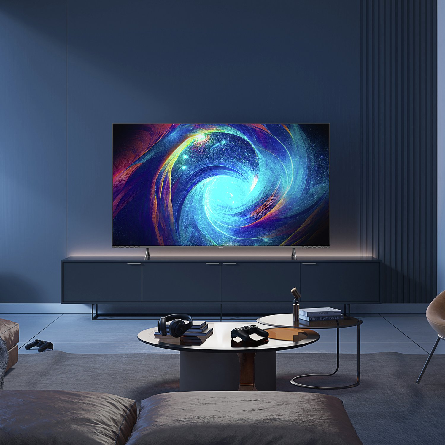 Hisense 65Inch 65E7KQTUK PRO Smart 4K HDR QLED Freeview TV - Image 2
