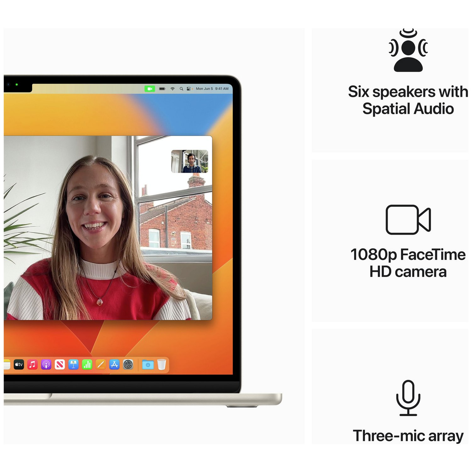 MacBook Air 2023 15.3in M2 8GB 512GB - Starlight — 15.3", 512GB, 8 GB RAM, Apple M2 Chip - Image 5