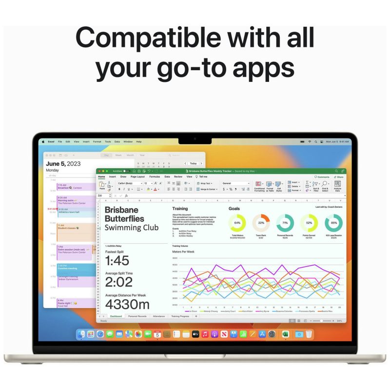 MacBook Air 2023 15.3in M2 8GB 512GB - Starlight — 15.3", 512GB, 8 GB RAM, Apple M2 Chip