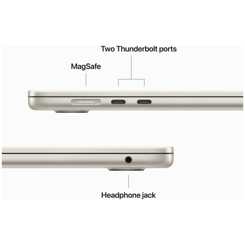 MacBook Air 2023 15.3in M2 8GB 512GB - Starlight — 15.3", 512GB, 8 GB RAM, Apple M2 Chip