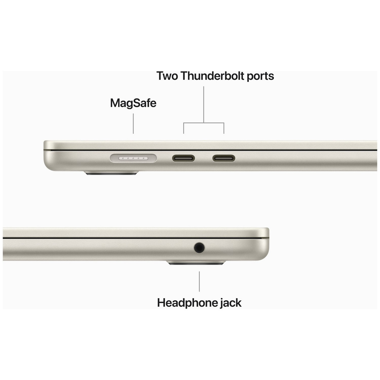 MacBook Air 2023 15.3in M2 8GB 512GB - Starlight — 15.3", 512GB, 8 GB RAM, Apple M2 Chip - Image 8