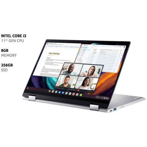 Acer CP514-2H 14in i3 8GB 256GB Chromebook - Silver - Image 2