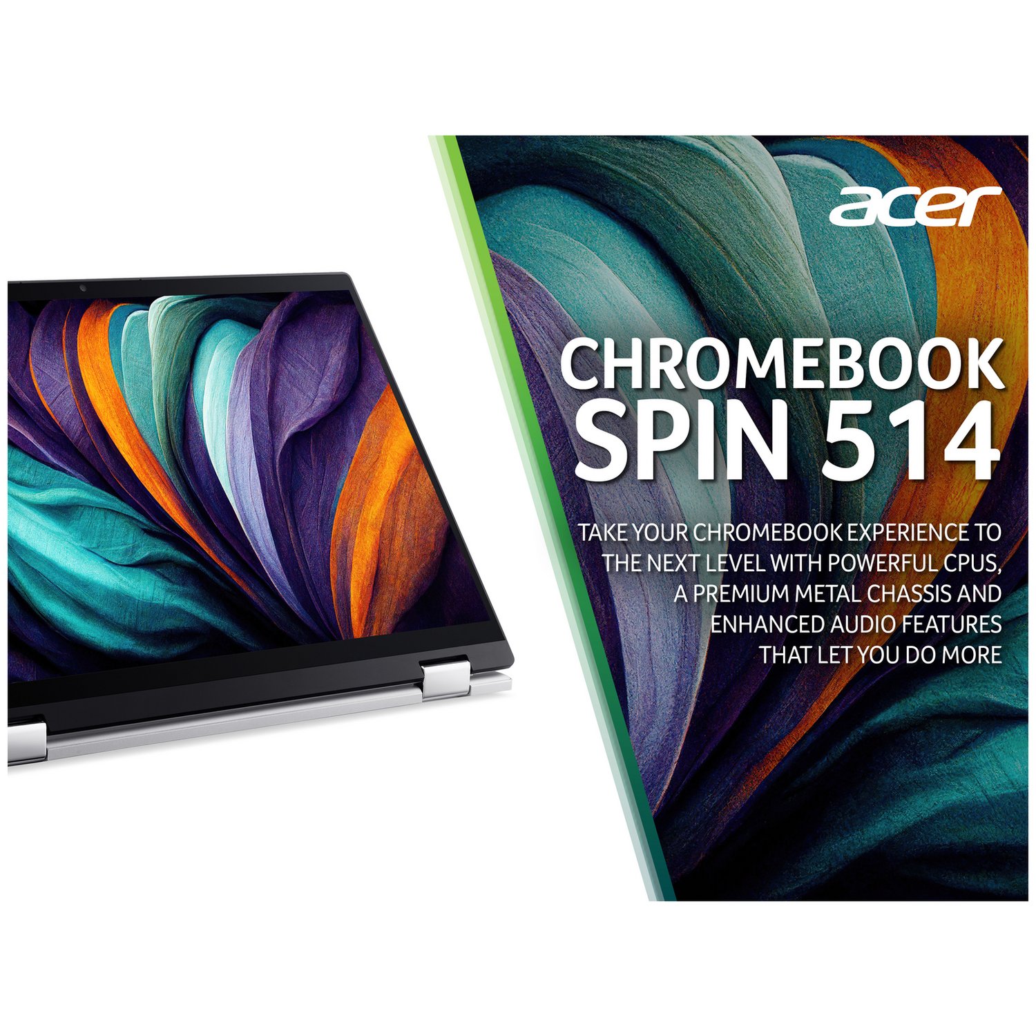 Acer CP514-2H 14in i3 8GB 256GB Chromebook - Silver - Image 5