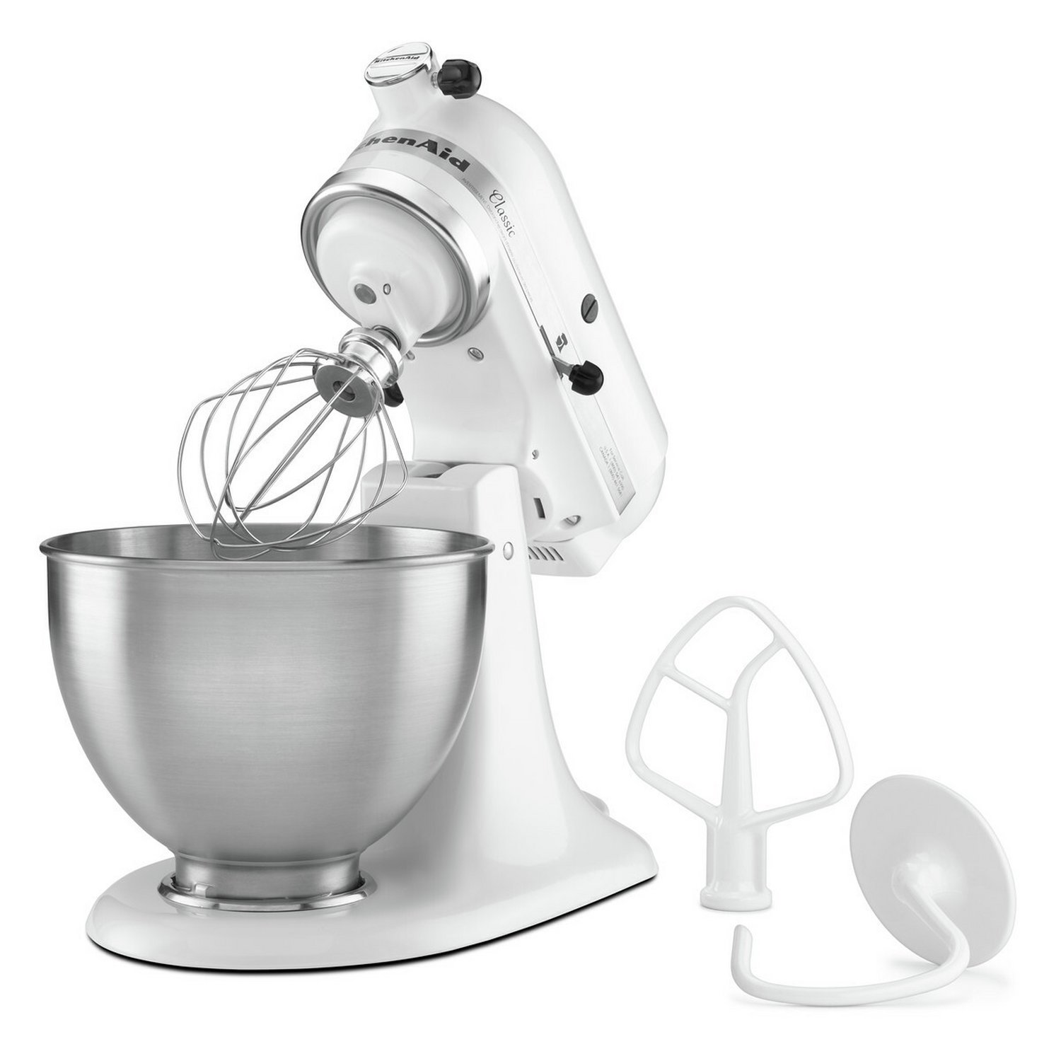 KitchenAid 5K45SSBWH Classic Stand Mixer - White - Image 1