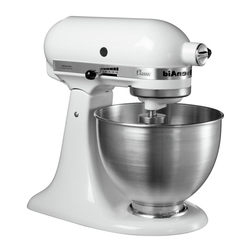 KitchenAid 5K45SSBWH Classic Stand Mixer - White