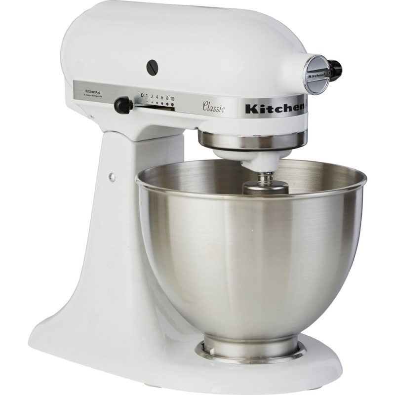 KitchenAid 5K45SSBWH Classic Stand Mixer - White