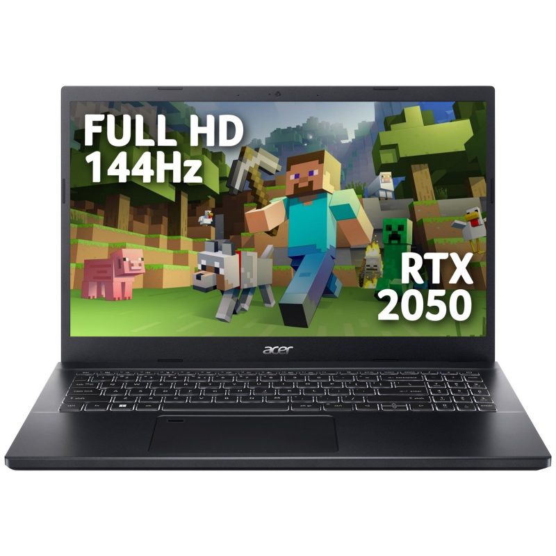 Acer Aspire 7 15.6in i5 8GB 512GB RTX2050 — 15.6" IPS, Intel i5 12450H processor., 8 GB RAM, 512GB