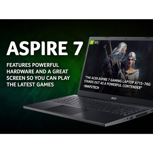 Acer Aspire 7 15.6in i5 8GB 512GB RTX2050 — 15.6" IPS, Intel i5 12450H processor., 8 GB RAM, 512GB - Image 4