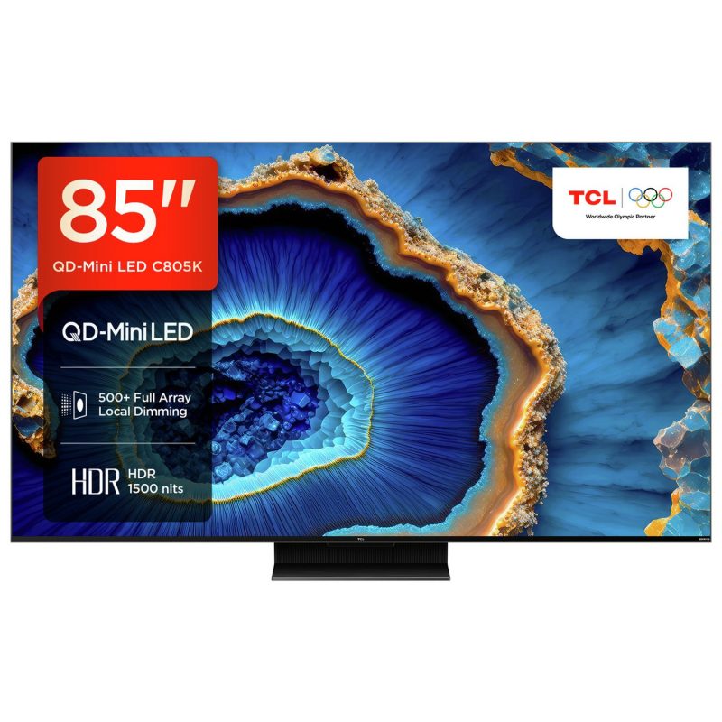 TCL 85 Inch 85C805K Mini-LED 4K Ultra HD HDR Smart TV