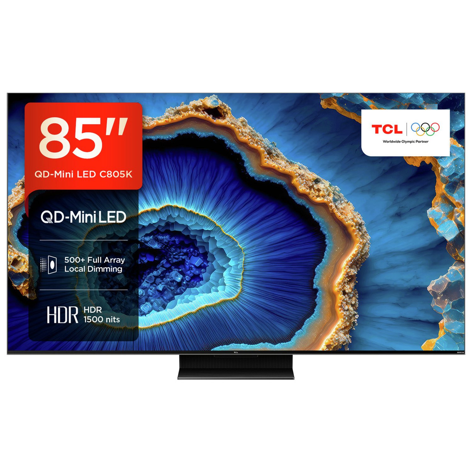 TCL 85 Inch 85C805K Mini-LED 4K Ultra HD HDR Smart TV - Image 1