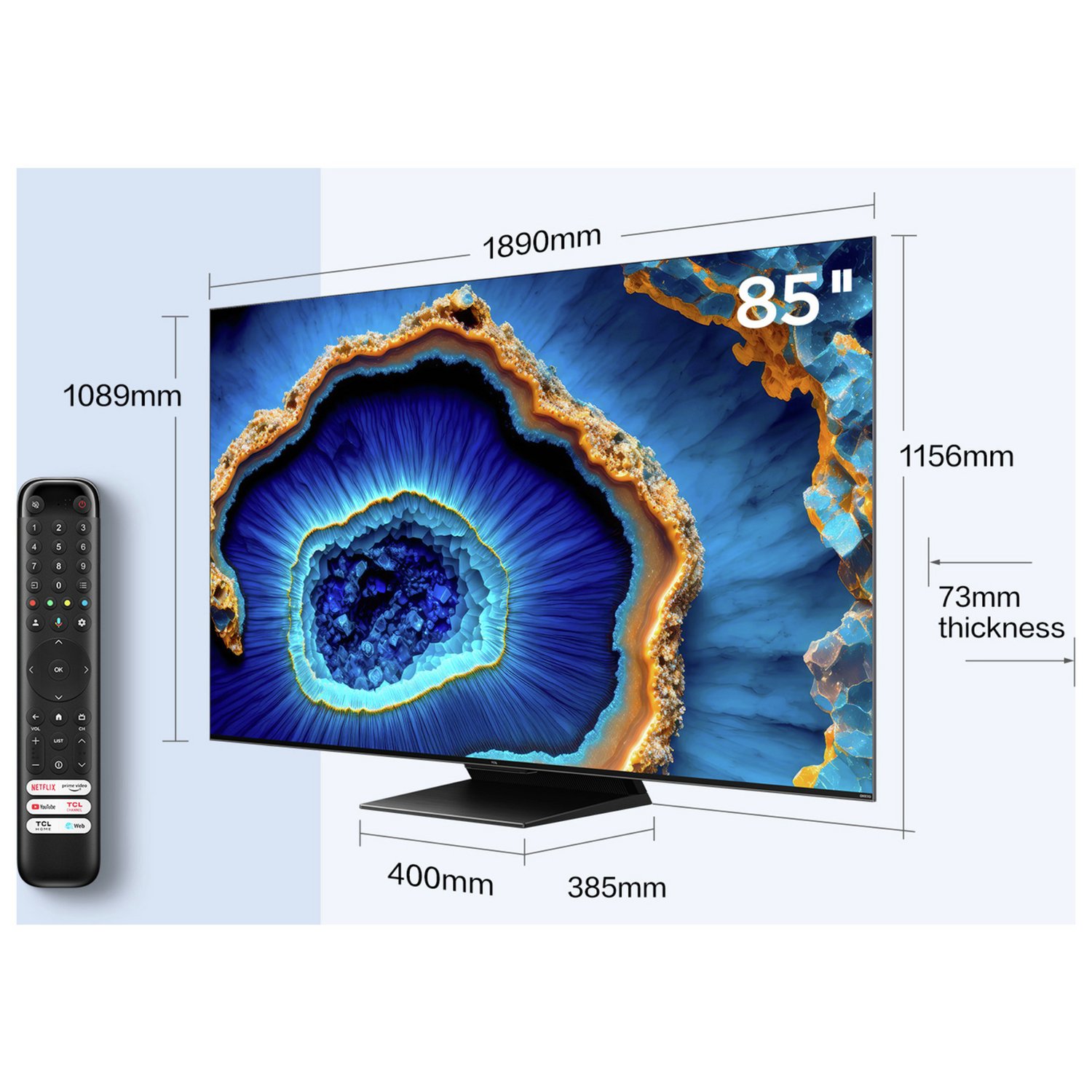 TCL 85 Inch 85C805K Mini-LED 4K Ultra HD HDR Smart TV - Image 3
