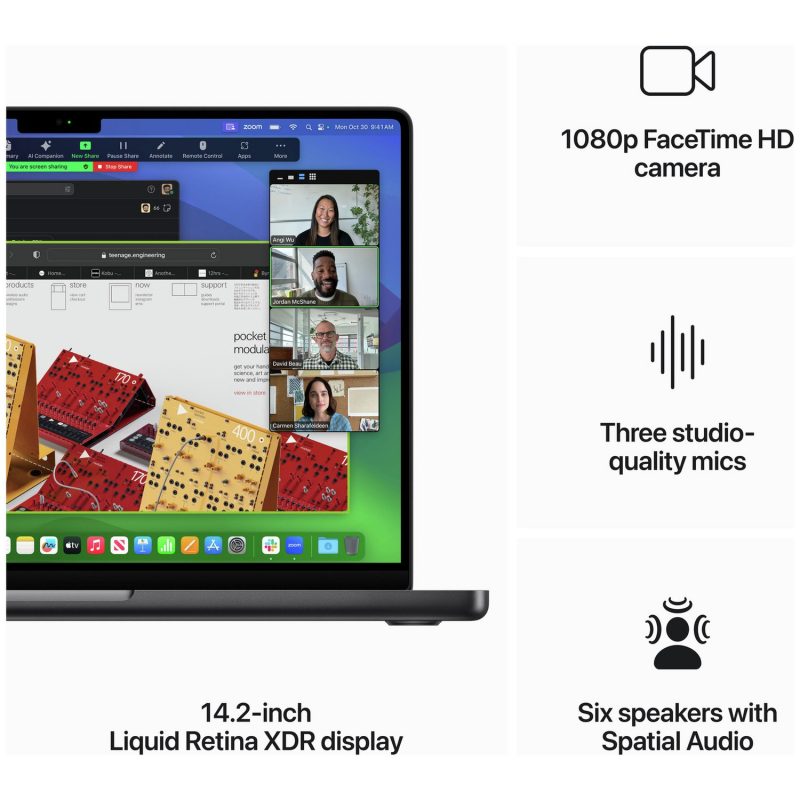 MacBook Pro 2023 14.2in M3 Pro 18GB 1TB - Black — 14.2", Liquid Retina