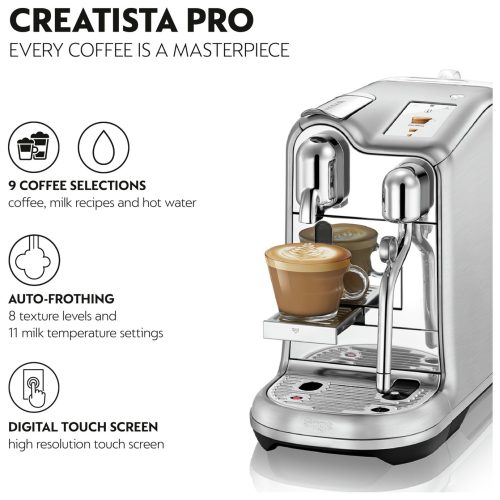 Sage Nespresso Pro Pod Coffee Machine - Stainless Steel - Image 2
