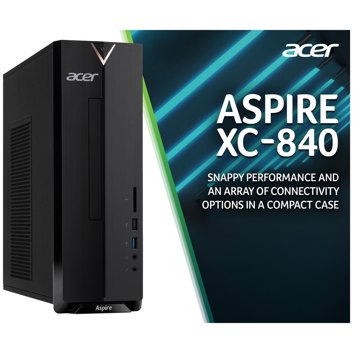 Acer XC-840 Pentium 8GB 256GB Desktop PC 24in Monitor Bundle - Image 2