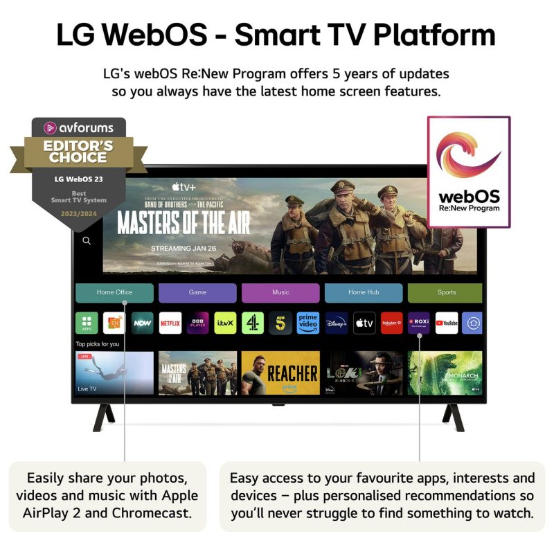 LG 48 Inch OLED48B46LA Smart 4K UHD HDR OLED Freeview TV