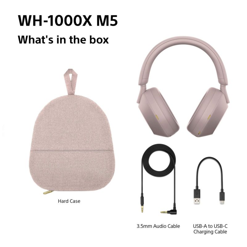 Sony WH1000XM5 Wireless Noise Cancelling Bluetooth Headphones (Over-Ear)