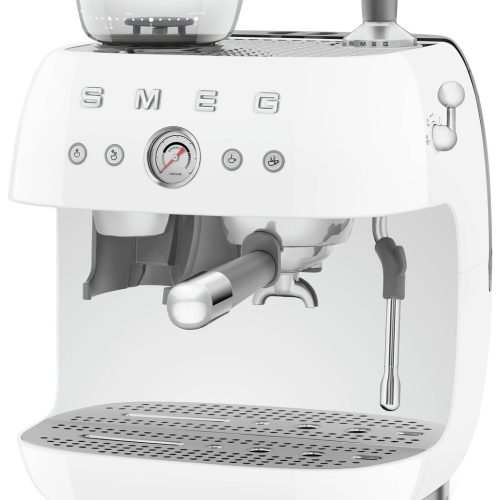 Smeg EGF03WHUK Espresso Coffee Machine with Grinder - White - Image 2
