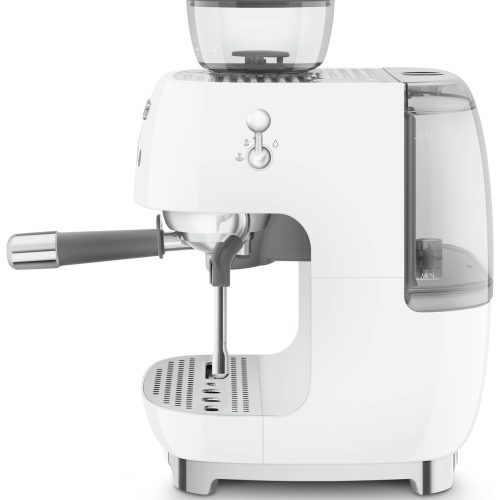 Smeg EGF03WHUK Espresso Coffee Machine with Grinder - White - Image 3
