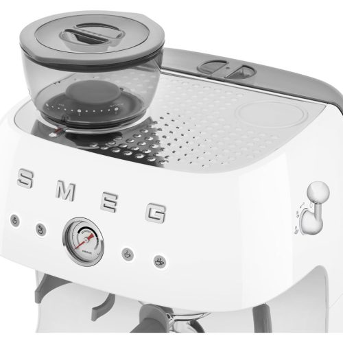 Smeg EGF03WHUK Espresso Coffee Machine with Grinder - White - Image 7