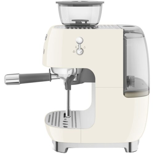 Smeg EGF03CRUK Espresso Coffee Machine with Grinder - Cream - Image 2