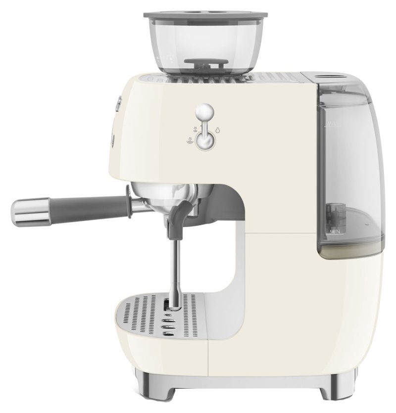 Smeg EGF03CRUK Espresso Coffee Machine with Grinder - Cream