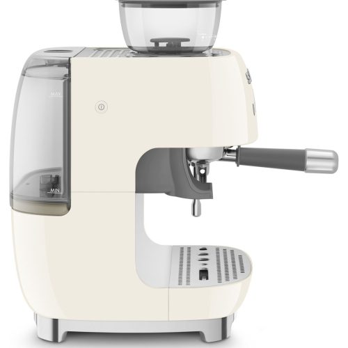 Smeg EGF03CRUK Espresso Coffee Machine with Grinder - Cream - Image 3