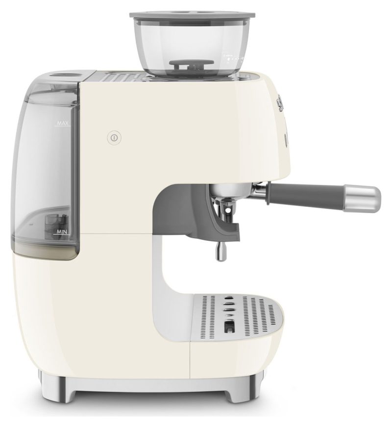 Smeg EGF03CRUK Espresso Coffee Machine with Grinder - Cream