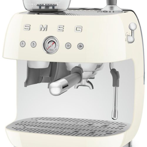 Smeg EGF03CRUK Espresso Coffee Machine with Grinder - Cream - Image 4