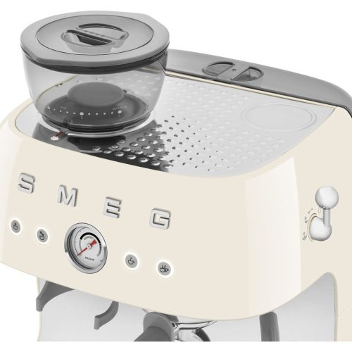 Smeg EGF03CRUK Espresso Coffee Machine with Grinder - Cream - Image 6