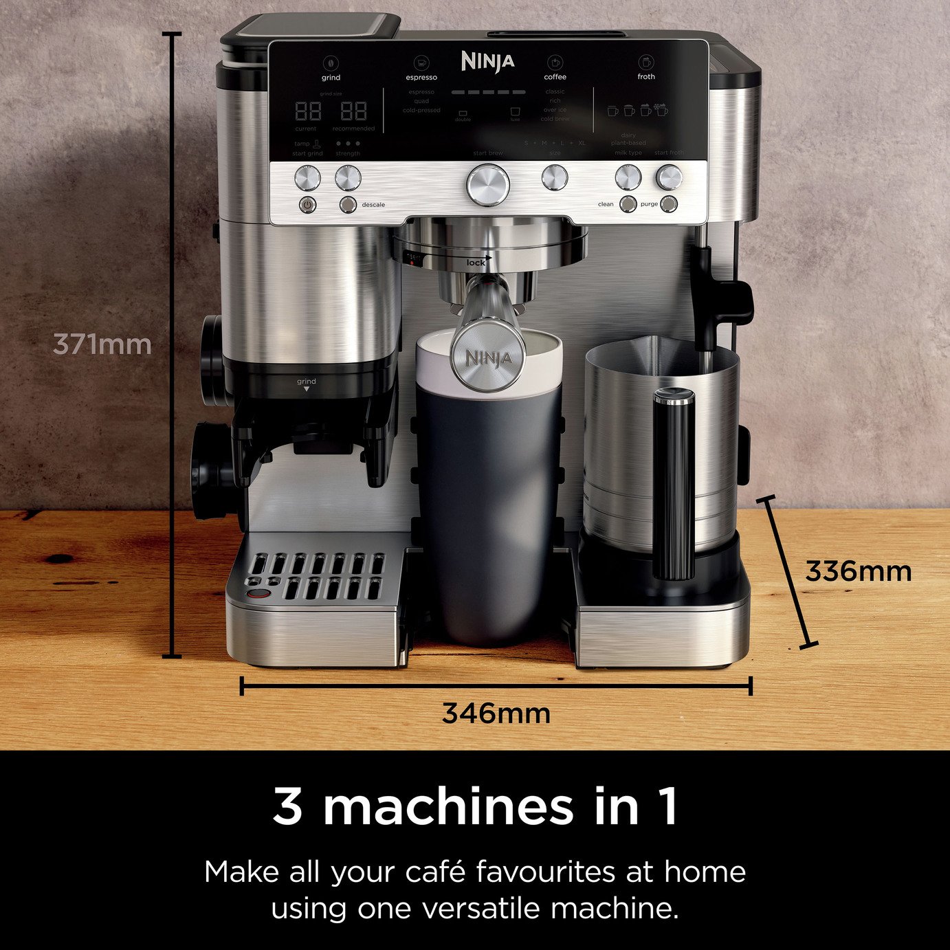 Ninja ES601UK Luxe Cafe Premier Espresso Coffee Machine - Image 2