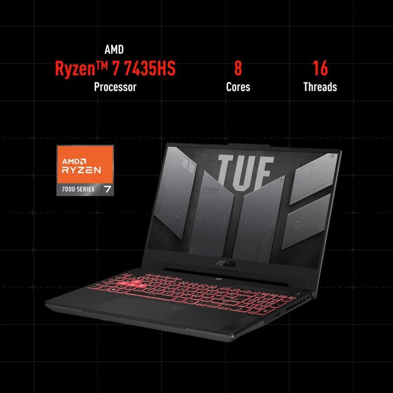 ASUS TUF 15.60in R7 16GB 512GB RTX4060 Bundle