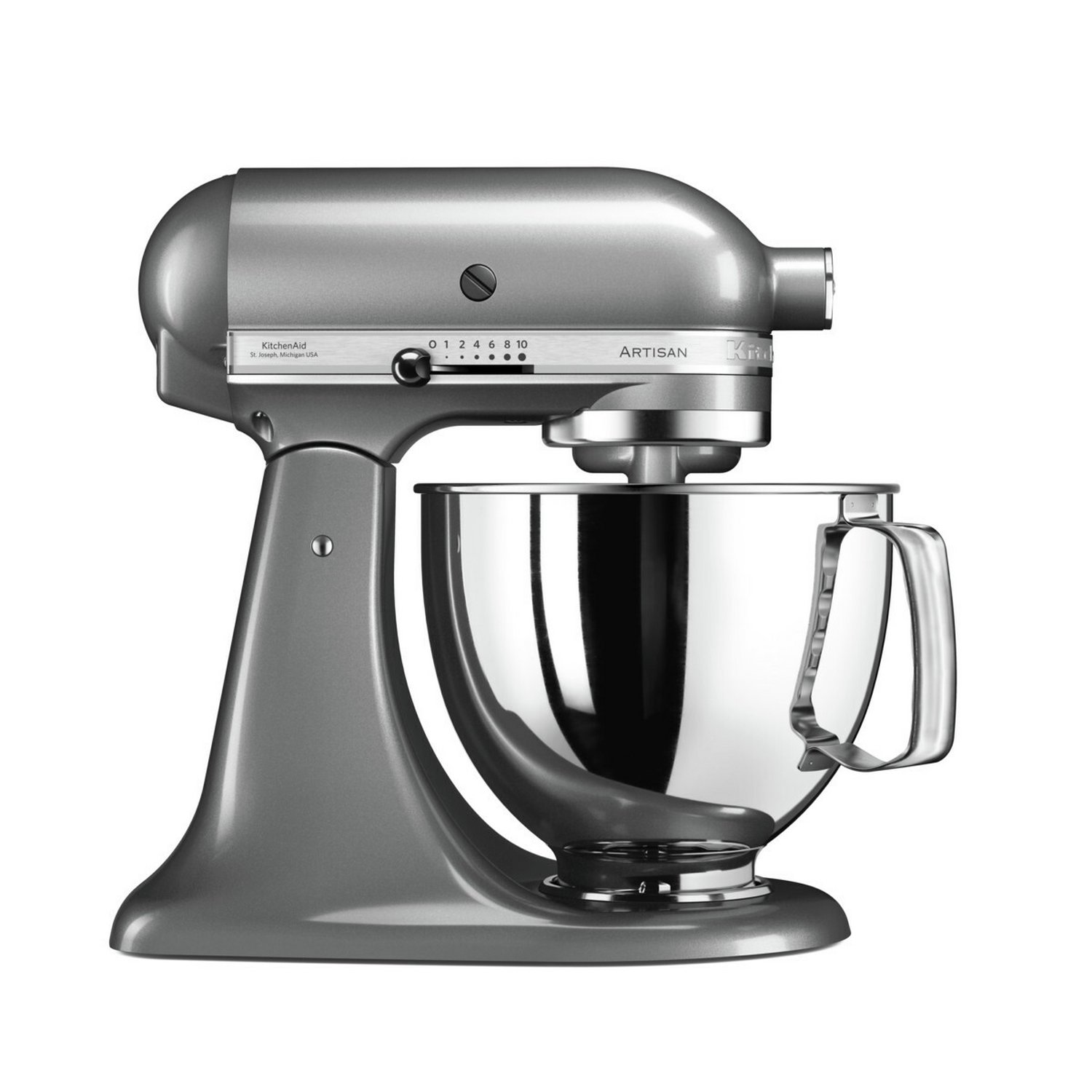 KitchenAid 5KSM125BCU Artisan Stand Mixer - Silver - Image 1