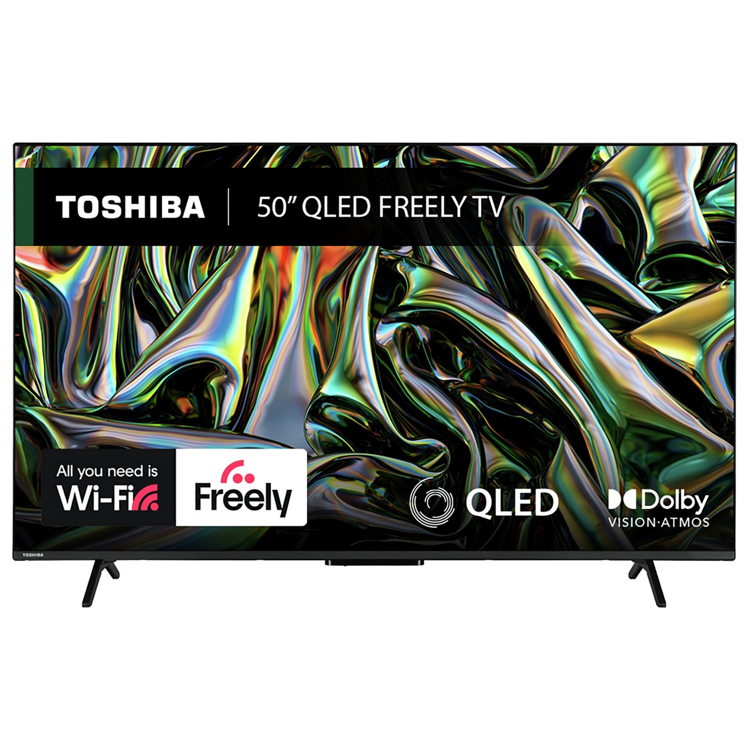 Toshiba 50 Inch 50QV2F63DB Smart UHD HDR QLED Freely TV - Image 1