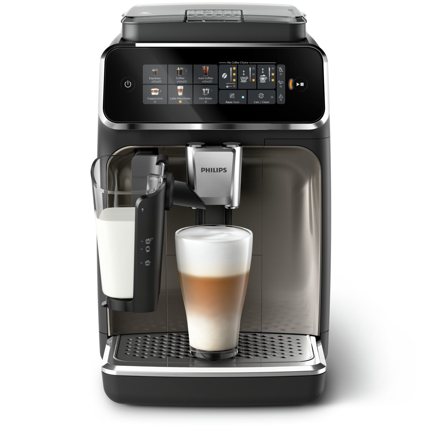 Philips 3300 Series LatteGo Bean to Cup Coffee Machine-Black - Image 1