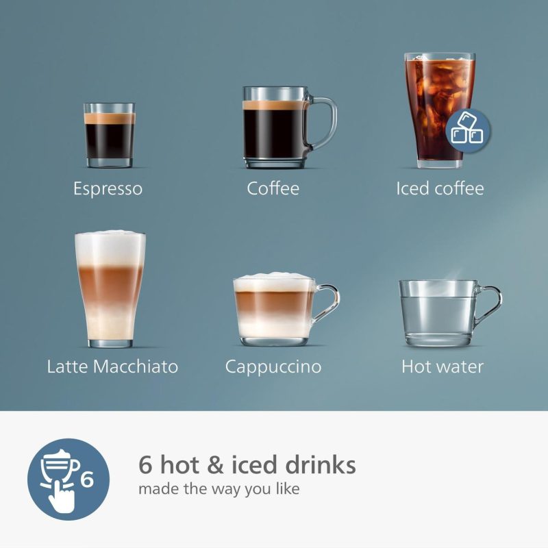 Philips 3300 Series LatteGo Bean to Cup Coffee Machine-Black