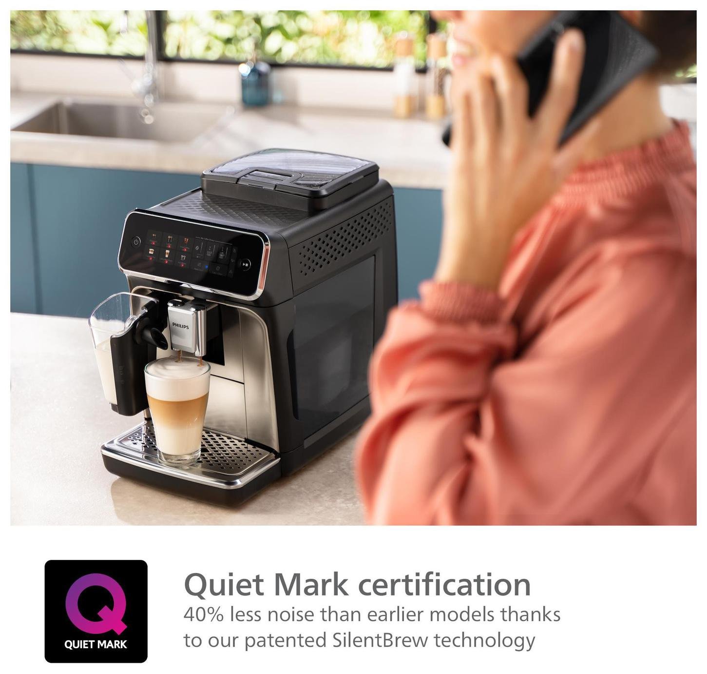 Philips 3300 Series LatteGo Bean to Cup Coffee Machine-Black - Image 6