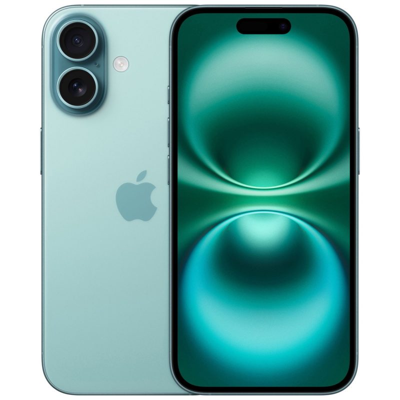 iPhone 16 5G 256GB AI Mobile Phone - Teal — 256GB, 6.1" Super Retina XDR, 5G (Teal)